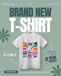 Kids Halloween T-Shirts| Cute Dumpling Designs| Spooky Season T-Shirt| Colorful Halloween Graphic Tee