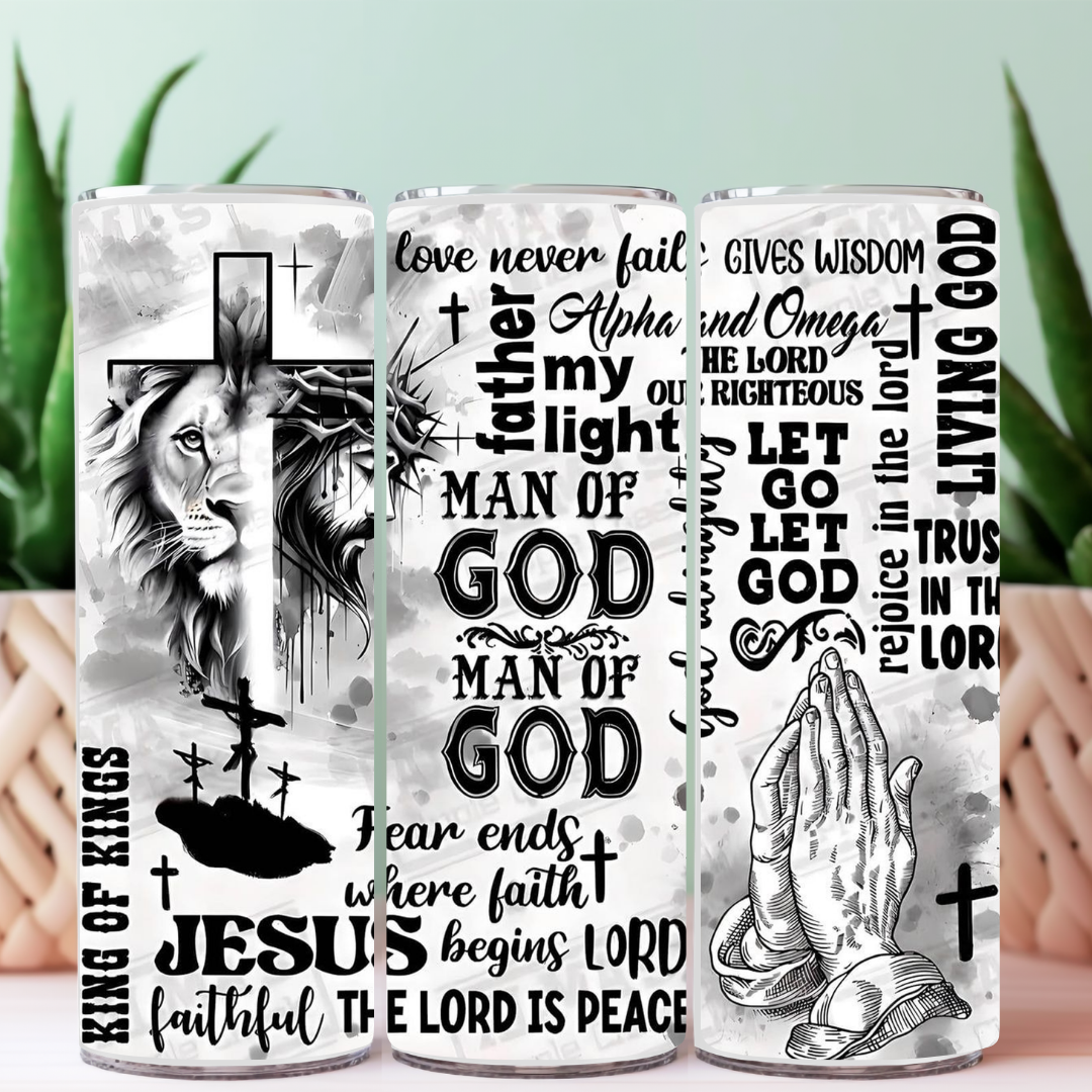Christian Faith 20 oz Sublimation Tumbler | Positive Affirmation Collection