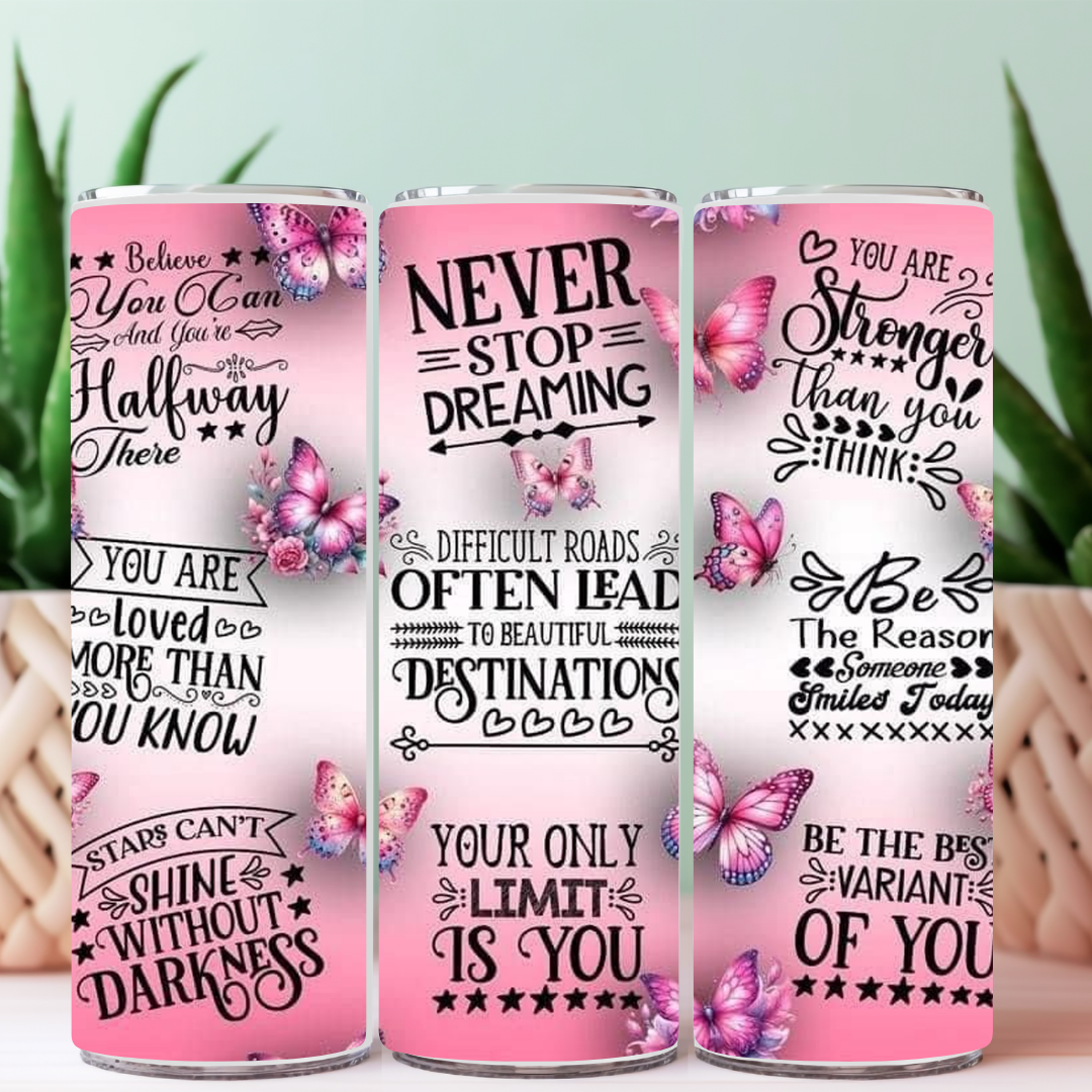 Christian Faith 20 oz Sublimation Tumbler | Positive Affirmation Collection